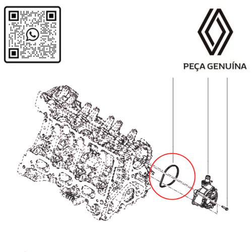 289212324R  ANEL DE VEDACAO BOMBA DE VACUO 1.0 12V H5D KARDIAN  RN 12324R -4-
